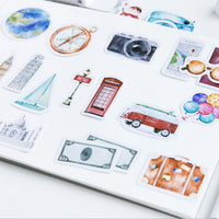 46pcs Travel Series Stickers