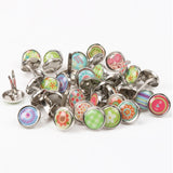 50pcs Mixed Round Metal Studs 10x12mm