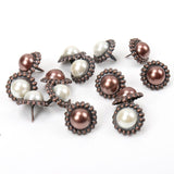 Mix Butterfly Flower Leaf Shape Rhinestone Studs