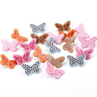 Mix Butterfly Flower Leaf Shape Rhinestone Studs