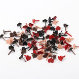 Mix Butterfly Flower Leaf Shape Rhinestone Studs