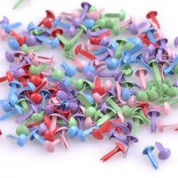 100pcs Mixed Multicolor Round Metal Studs