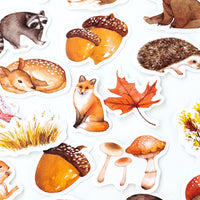 46pcs Autumn Forest Stickers