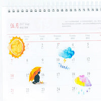46pcs Weather Planner Life Stickers